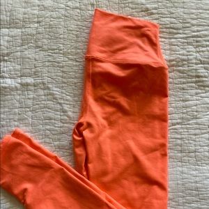 Alo Airlift leggings size Small Neon Coral color